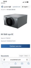System Air Fan Kv Duo 250 Ex