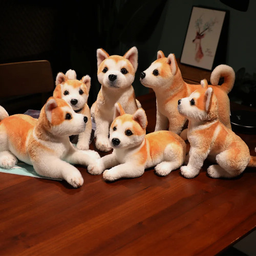 Lifelike akita dog stuffed - akita,