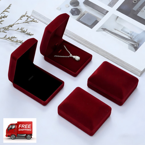 Velvet necklace pendant - velvet,
