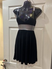 Silver and Black Party Going Out Dress Size 10