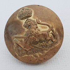 1902-1952 British South Africa Police Kings crown 23mm brass button obsolete