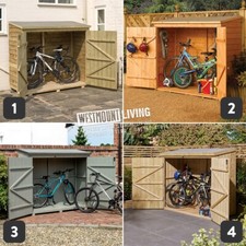 6x3 WOODEN BIKE STORAGE