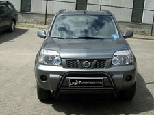 X-TRAIL STAINLESS STEEL BLACK AXLE NUDGE A-BAR BULL BAR 2001-2007 W K