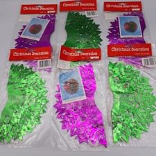 Joblot 6 Vintage Foil Hanging