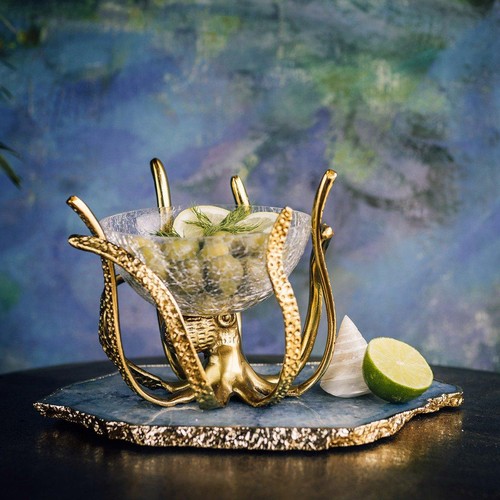 Gold mini octopus stand - gold, &