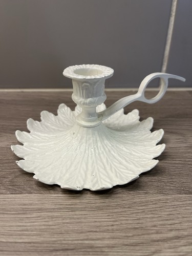 Vintage cream enamel - , metal
