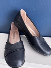 Soft Lites Ladies Black Slip On Comfort Breathable Shoes Size UK9 EU42
