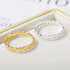 Stainless Steel Heart Ring for