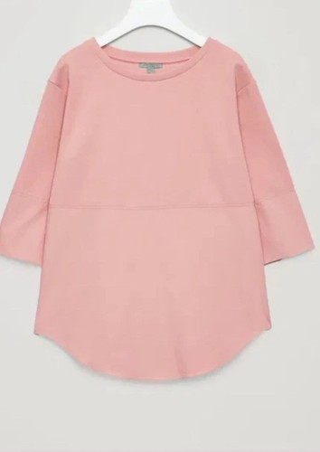 Cos shirt hem jumper - pink, top
