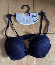 Navy Primark Padded Underwired