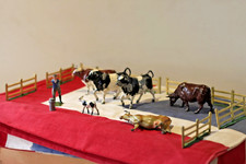 Antique Hand Painted Diecast Metal/Lead Farmyard Animals Figures and Accessories