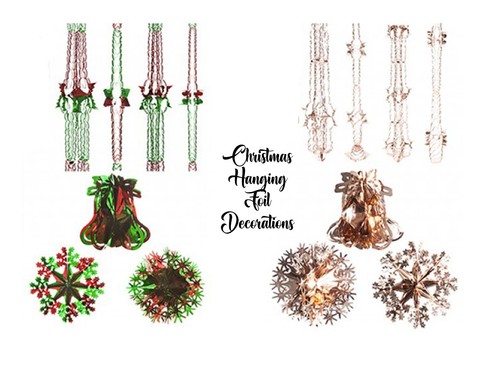 Christmas foil hanging - christmas,