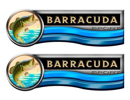 Barracuda sticker set for boat - barracuda,