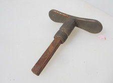 Antique Brass Lever Door Handle Pull Knob Train Carriage Vintage G.W.R Old Safe