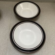 Hornsea - Contrast Brown Pair Of Cereal Bowls