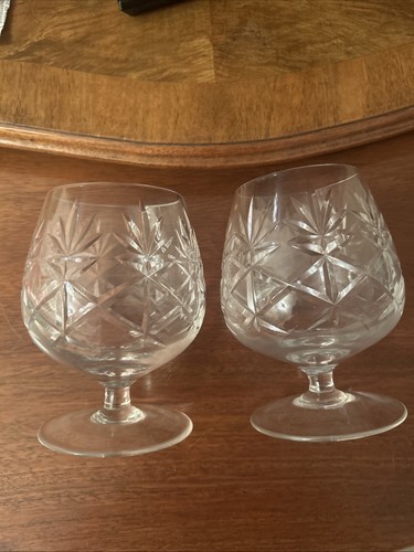 Two vintage large brandy - two,