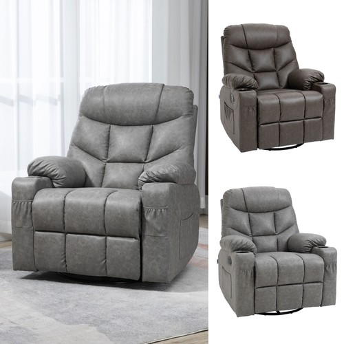 Leather manual recliner - leather,