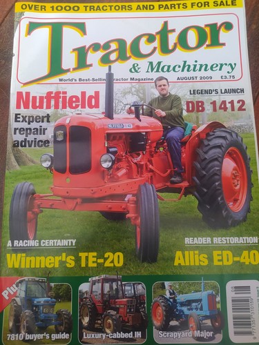 Tractor machinery aug - &, 2009