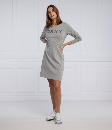 Women dkny dress grey cotton - dkny,