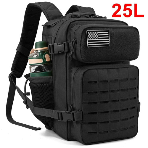 Tactical backpack 25l - backpack,