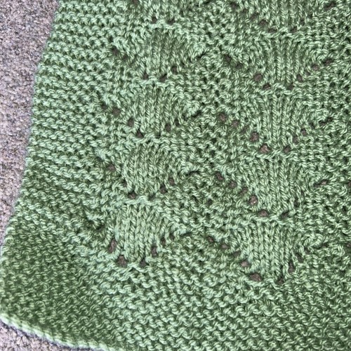 Green baby blanket shawl hand - green,
