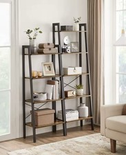 Rustic 5 Tier Ladder Shelf
