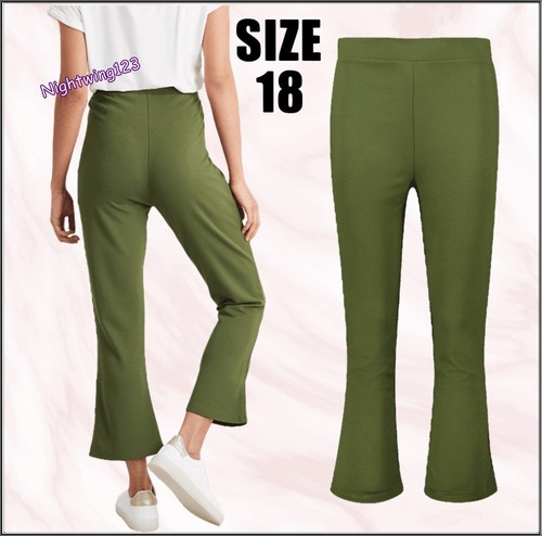 Size khaki green - 18, cropped