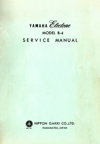 Yamaha service manual - b4,