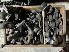 VINTAGE CLASSIC CAR DOOR & WINDOW WINDER HANDLES JOB LOT bundle in Wooden BOX 