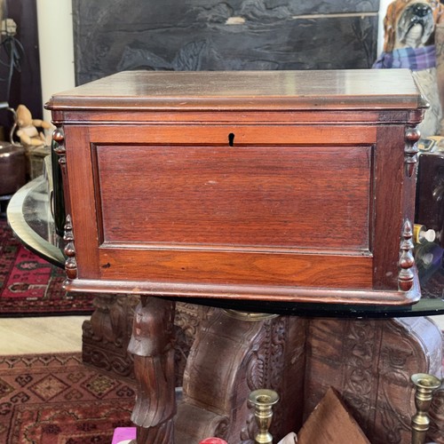 Antique mahogany large - mahogany, wood