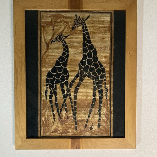 African giraffe framed wall - framed,