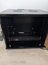 9U Black Wall Mounted