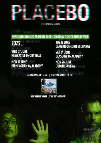 Placebo tour 2023 a4 - placebo,