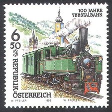 Austria 1998 Steam Engine/Trains/Railway/Rail/Transport/Locomotive 1v (n24844)