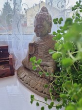 Large Carved Soapstone Buddha