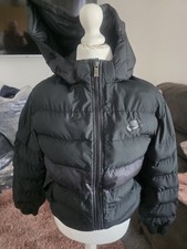 Nike Boys Black Hooded Puffer
