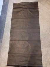 RECLAIMED DARK BROWN SOFA LEATHER 1.43cm X 41cm Good Clean Condition