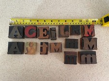 Vintage  Letterpress Lot Of 15