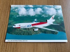 Cal Air McDonnell-Douglas DC-10 airline issue postcard