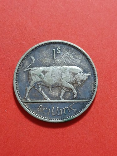 1940 ireland shilling coin - 1, coin.