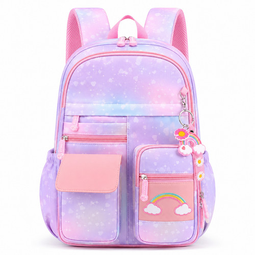 Girls purple pink school - pink,