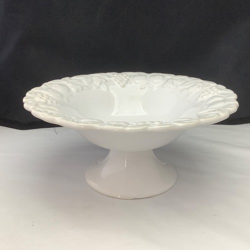 Vintage china white compote - vintage, /