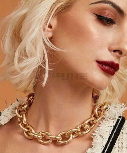 Large chunky gold chain - chunky,
