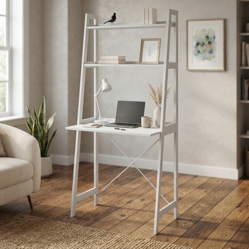 Modern white ladder desk with - modern,