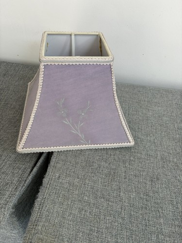 Vintage dark lilac lampshade - ,