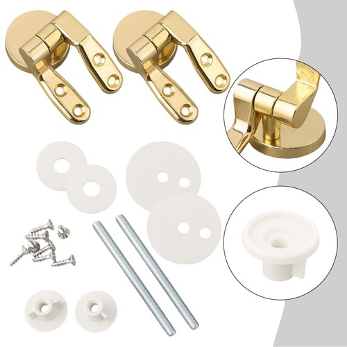 Wobbling gold toilet - toilet, seat