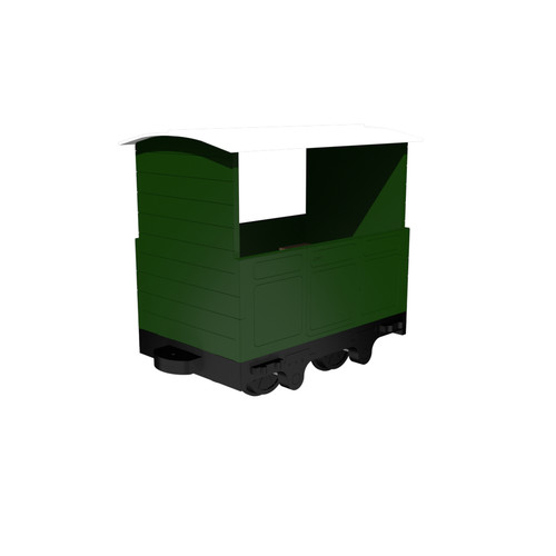 Open passenger carriage - open,