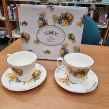 Leonardo collection 50th golden  wedding anniversary tea cup and saucer set,