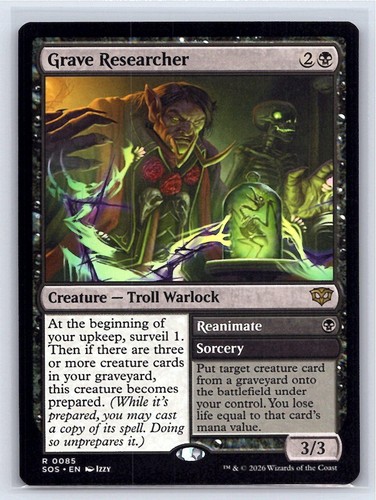 Grave researcher rare - 85,
