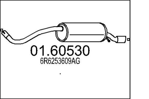 Mts 60530 muffler - 01.60530, exhaust